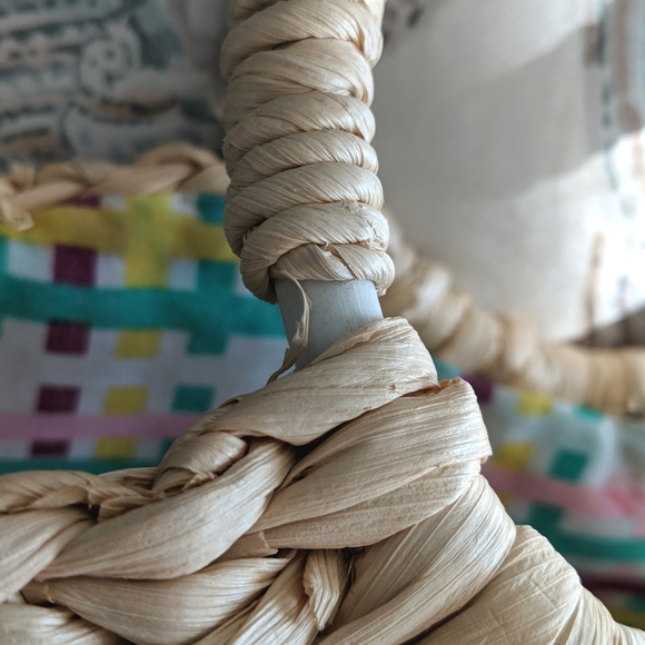 Wicker/Rattan Floral Basket Purse - Picture 8 of 8